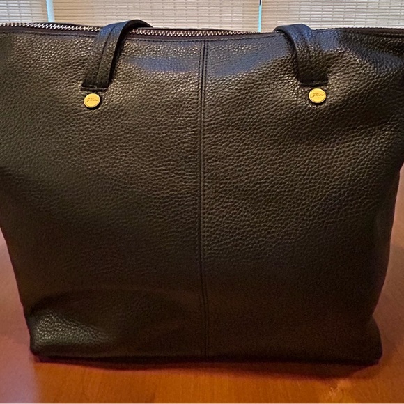 J. Crew, NWT, Devon Tote Bag,, 100% Leather, Color: Black - Picture 2 of 11